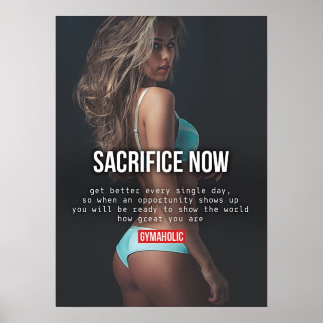 Poster Motivação de Workout (Frente)