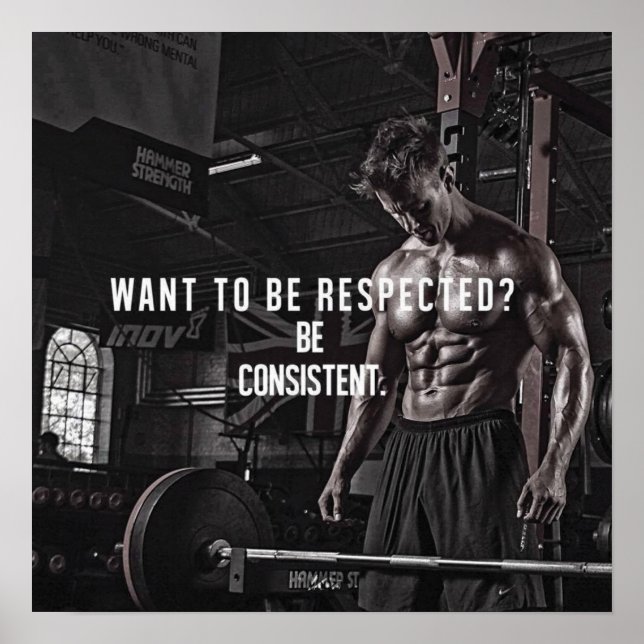 Pôster Motivação de Workout (Frente)