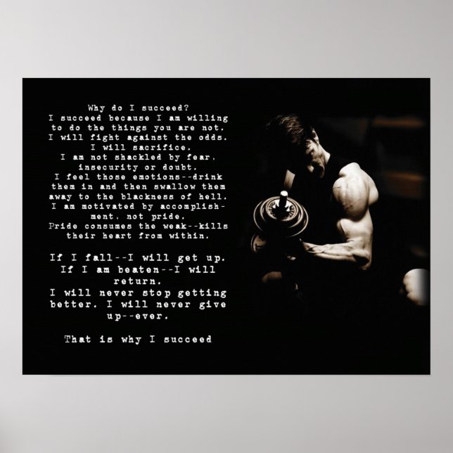 Poster Motivação de Workout (Frente)