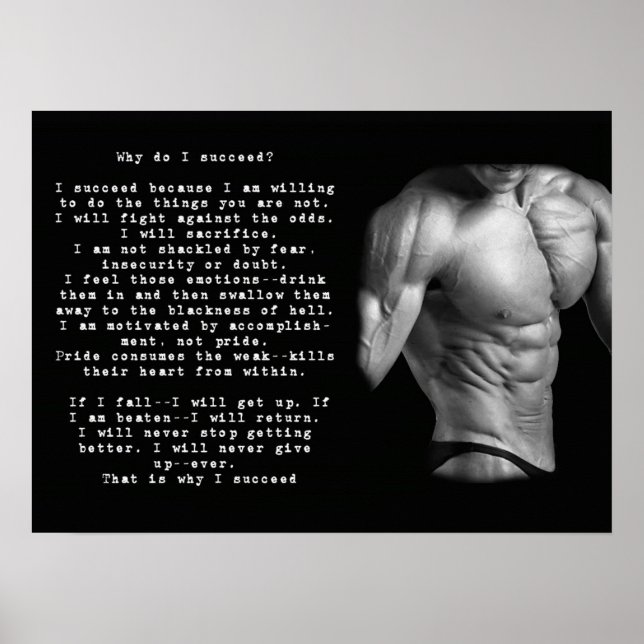 Poster Motivação de Workout (Frente)