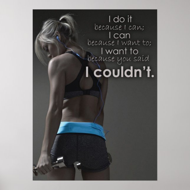 Poster Motivação de Workout (Frente)