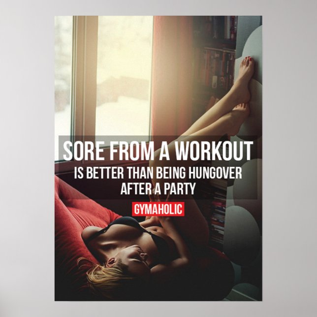 Pôster Motivação de Workout (Frente)