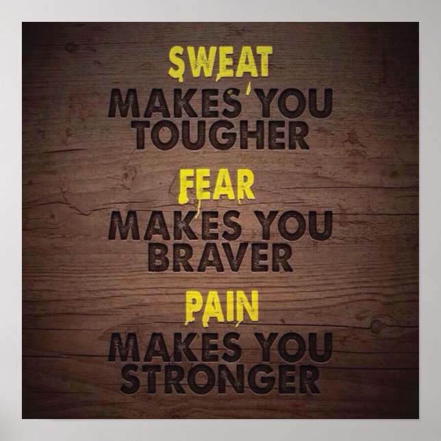 Pôster Motivação de Workout (Frente)