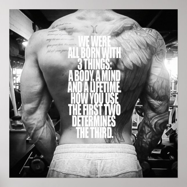 Poster Motivação de Workout (Frente)