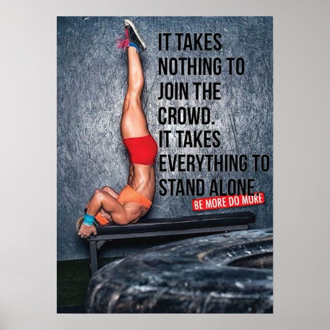 Pôster Motivação de Workout (Frente)