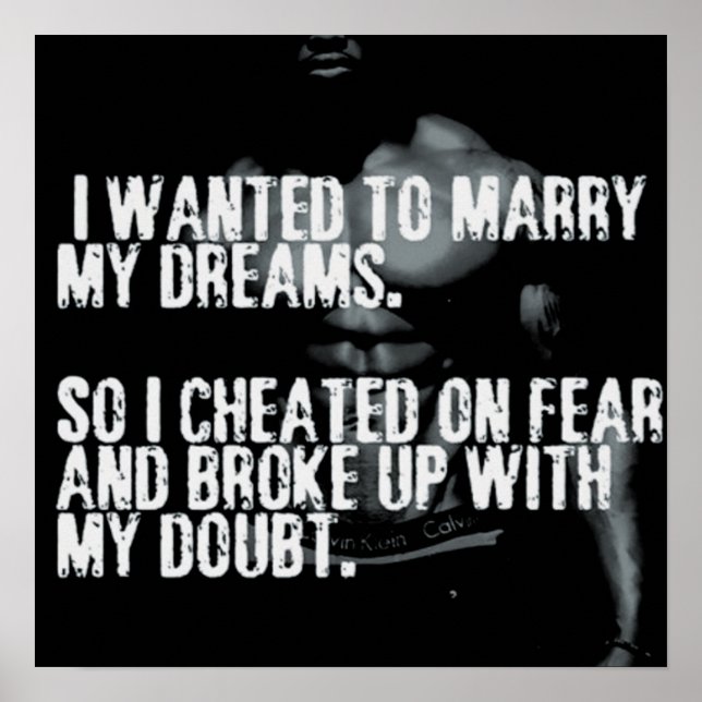 Pôster Motivação de Workout (Frente)