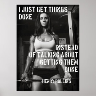 Poster Motivação de Workout
