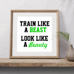 Pôster Motivação de Workout<br><div class="desc">Motivem-se ou motivem outros. Poster perfeito para o seu ginásio, quarto ou qualquer área de exercício.</div>