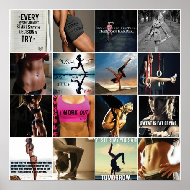 Poster Motivação de Workout (Frente)