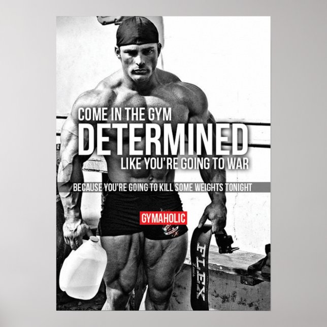 Pôster Motivação de Workout (Frente)