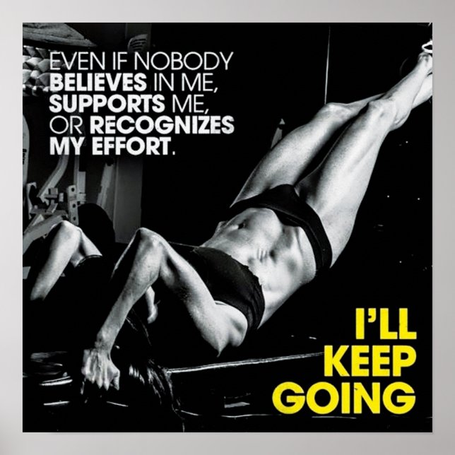 Poster Motivação de Workout (Frente)