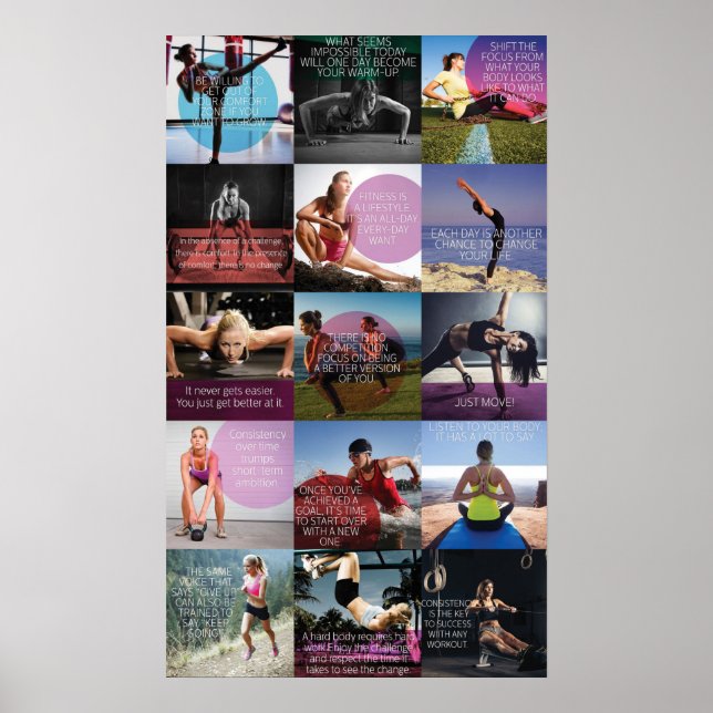 Pôster Motivação de Workout (Frente)