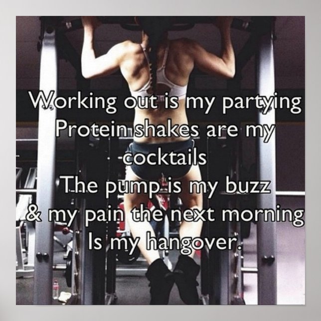 Poster Motivação de Workout (Frente)