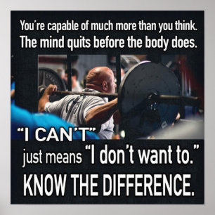 Pôster Motivação de Workout