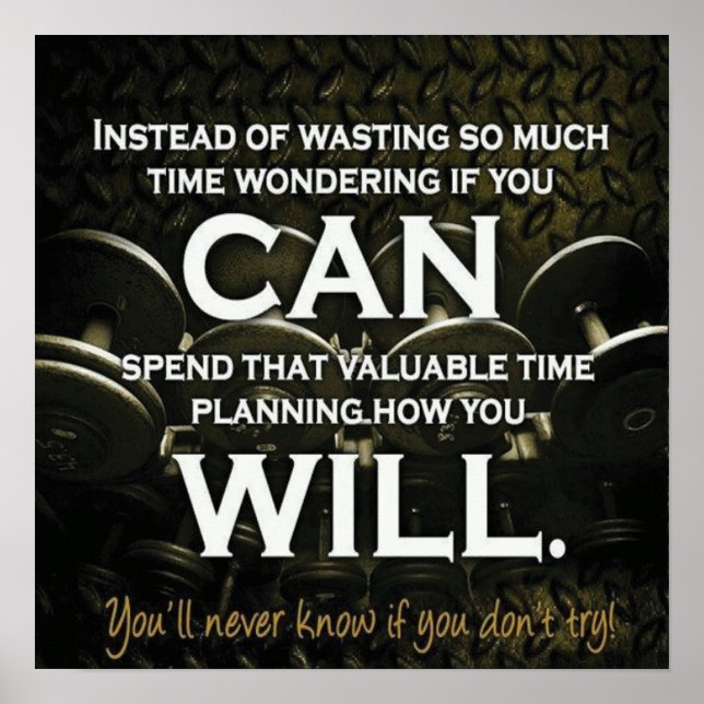 Poster Motivação de Workout (Frente)