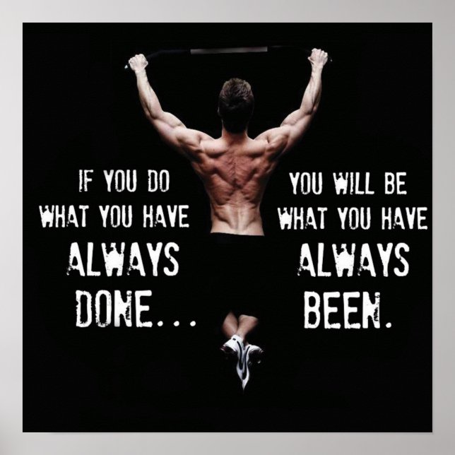 Poster Motivação de Workout (Frente)