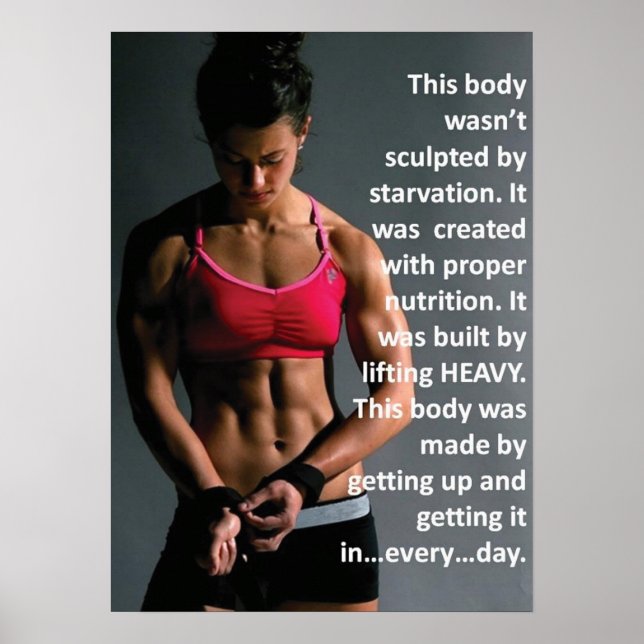 Pôster Motivação de Workout (Frente)