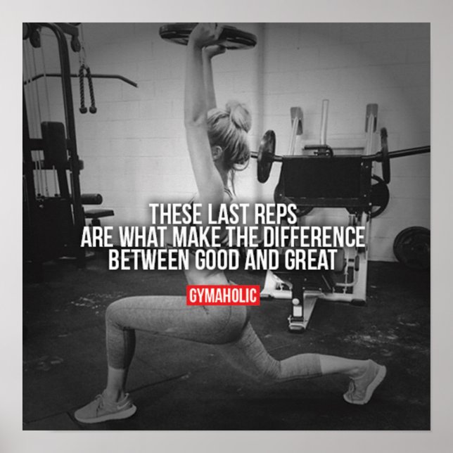 Poster Motivação de Workout (Frente)