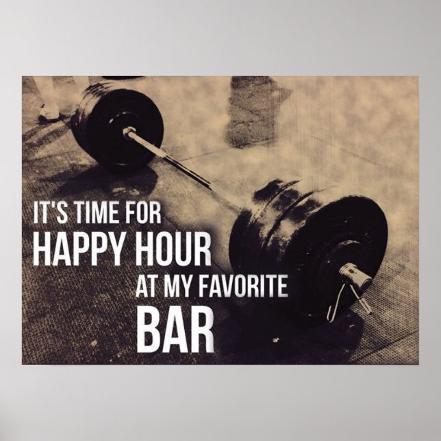 Pôster Motivação de Workout (Frente)