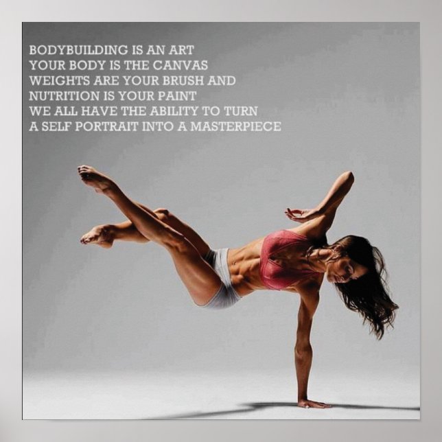 Pôster Motivação de Workout (Frente)