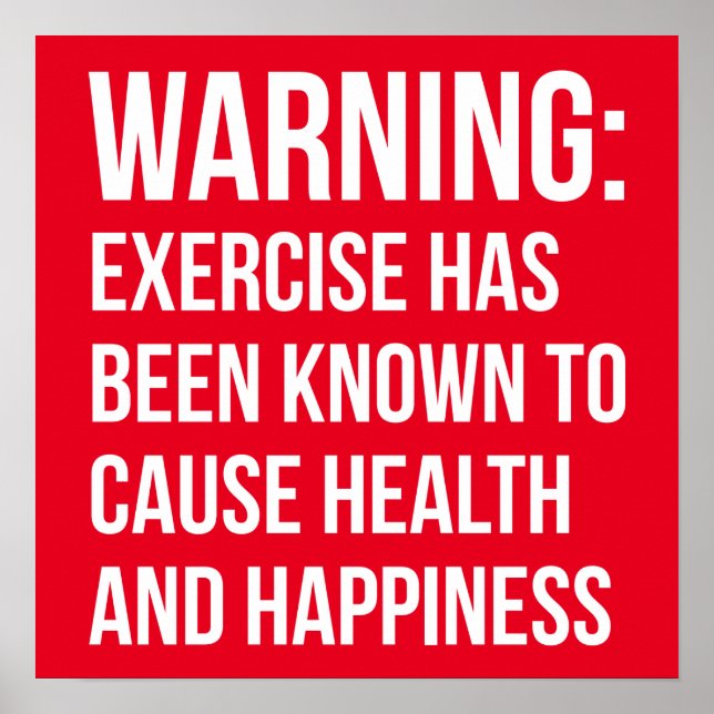 Pôster Motivação de Workout (Frente)