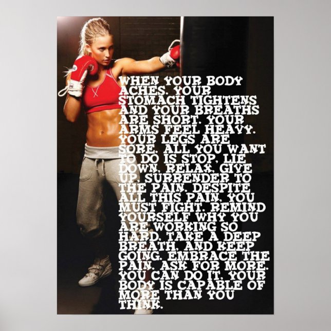 Poster Motivação de Workout (Frente)