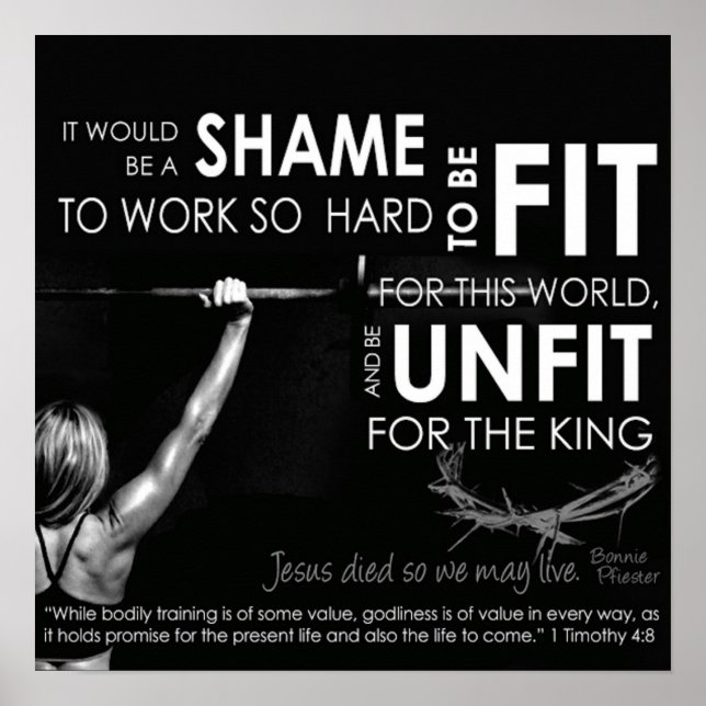 Poster Motivação de Workout (Frente)