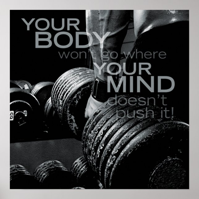 Pôster Motivação de Workout (Frente)