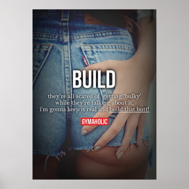 Pôster Motivação de Workout (Frente)