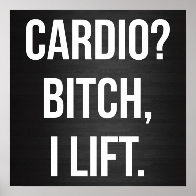 Poster Motivação de Workout de Gym (Frente)