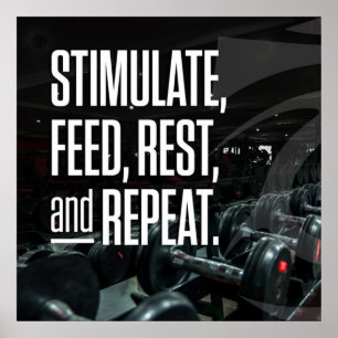 Poster Motivação de Workout de Gym de Construção de Porme