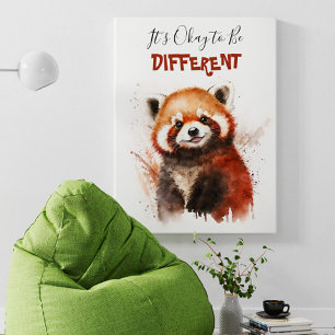 Poster Motivação do Enfermeiro do Panda Vermelha Cólvora