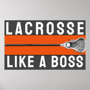 Poster motivação do lacrosse