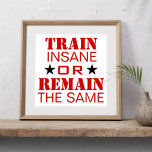 Pôster Motivação do Workout<br><div class="desc">Workout Motivation Poster - Personalize qualquer tamanho - Perfeito para ginástica ou qualquer área de workout.</div>