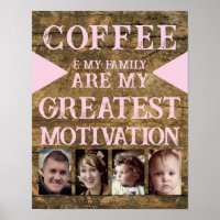 Motivação família de café 4 foto cor-de-rosa