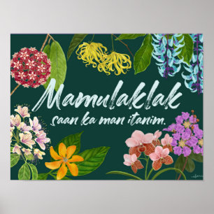 Poster Motivação Filipina "Mamulaklak"