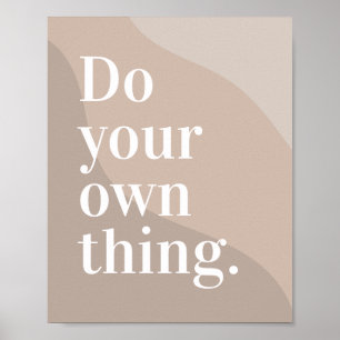 Poster Motivação Moderna Minimalista de Pastel