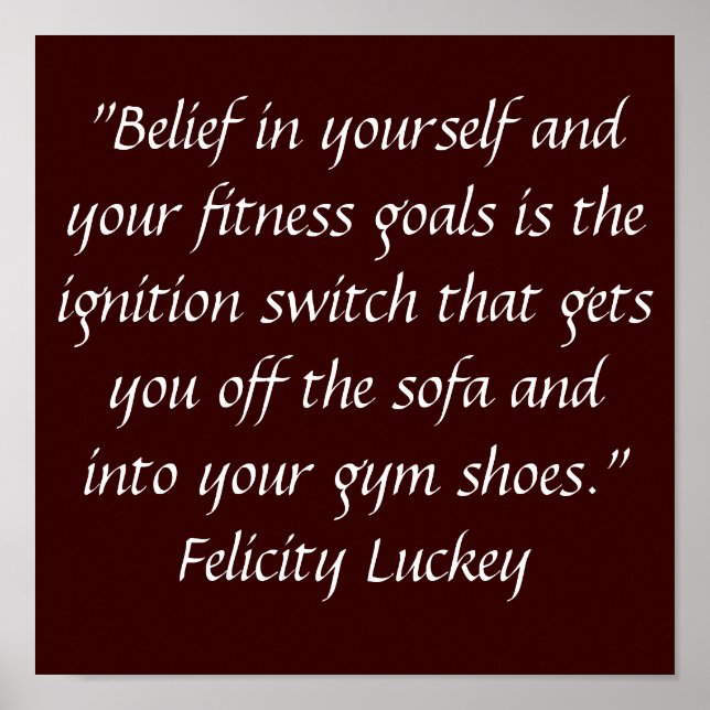 Pôster Motivação para Exercício (Frente)