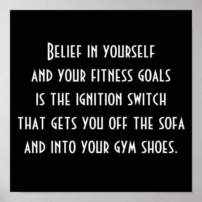 Pôster Motivação para Exercício (Frente)