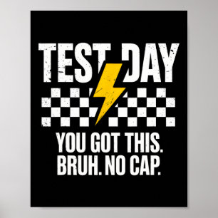 Poster Motivação para o Dia de Teste Estadual Staar Você 