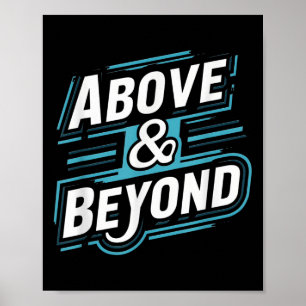 Poster Motivacional - Acima E Além Do Teto