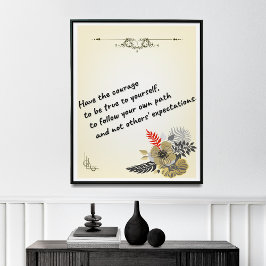 Poster Motivacional, Afirmação Positiva,
