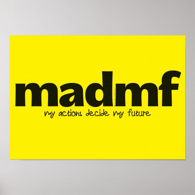 Poster Motivacional - As minhas ações decidem o me (Frente)