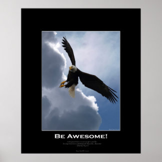 POSTER Motivacional da Águia Balda Voadora SONHA