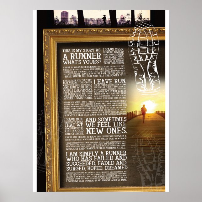 Poster Motivacional - Em Execução, Vida (Frente)