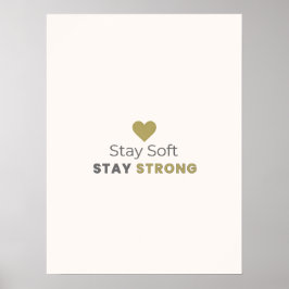 Pôster Motivacional Minimalista Fique Macio Fique
