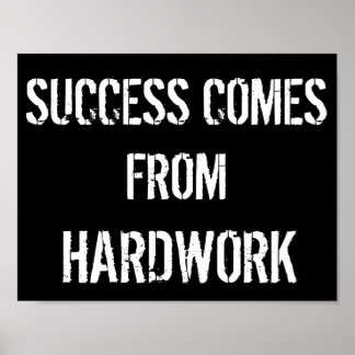 Poster Motivacional Preto e Branco