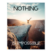 Poster Motivacional Subindo Nada é Impossível