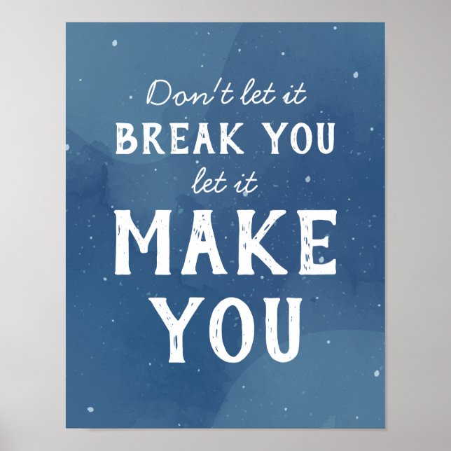 Poster Motivational Inspirational Quote Art (Frente)