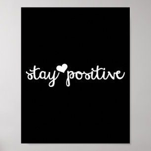 Poster Motivational Keep Positive S - Empoderamento das m